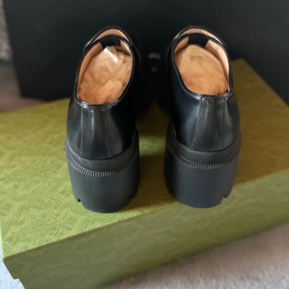 Gucci Loafer Black Gold Women's size 38.5 - Rare - Picture 5 of 15